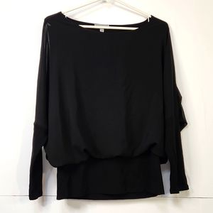 Joseph A. Black Long Sleeve Blouse